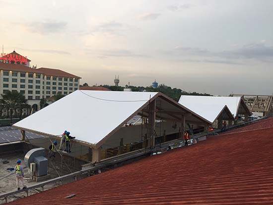 高速公路膜结构收费站